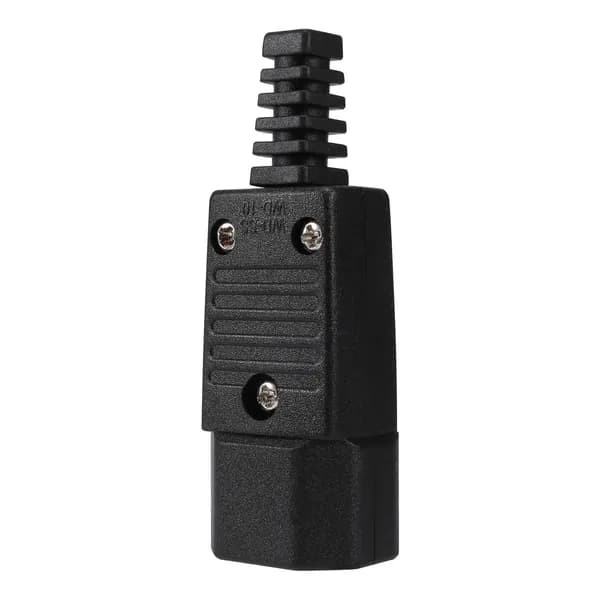 Черный IEC-320 C14 Штекерная розетка переменного тока 250V 10A