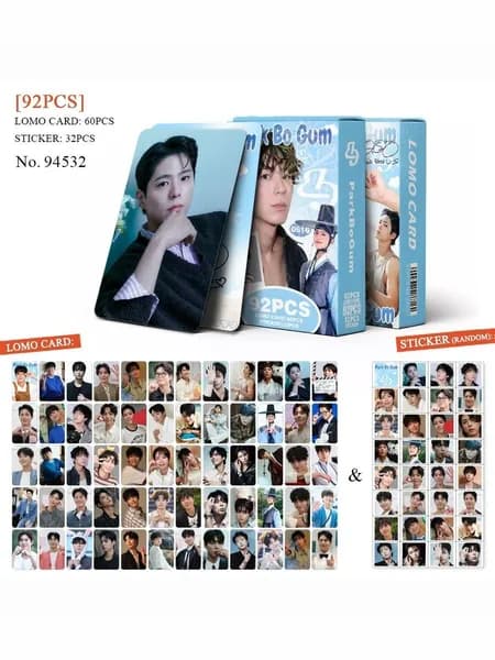 Карточки PARK BO GUM. Набор карточек дорама Пак Богом, 60 карт + 32 стикера