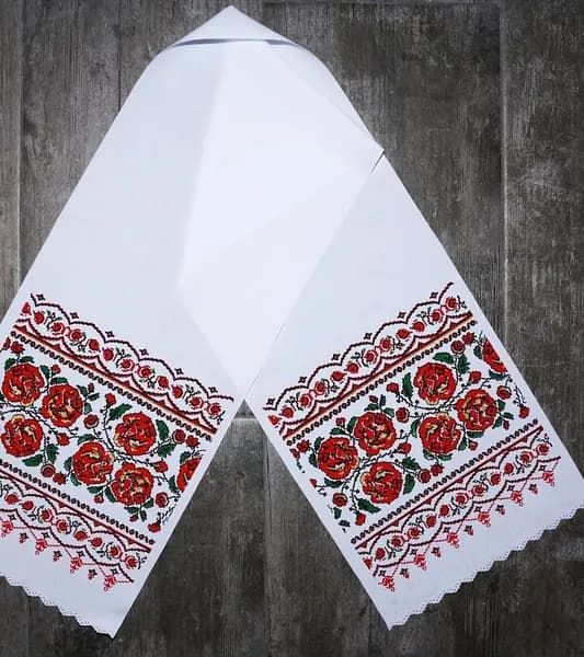 Рушник узкий салфетка под каравай или на стол / русские традиции