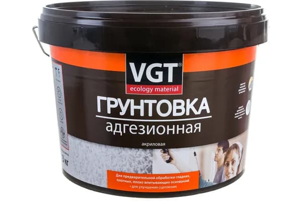 Грунтовка адгезионная акриловая VGT ВД-АК-0301, 3 кг