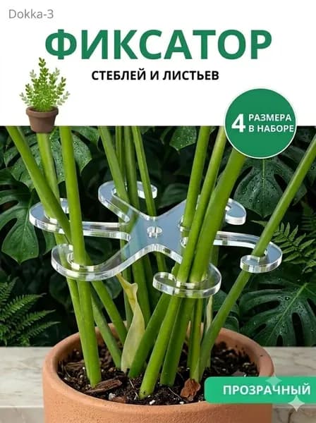 Опора для комнатных растений 4 штуки прозрачная