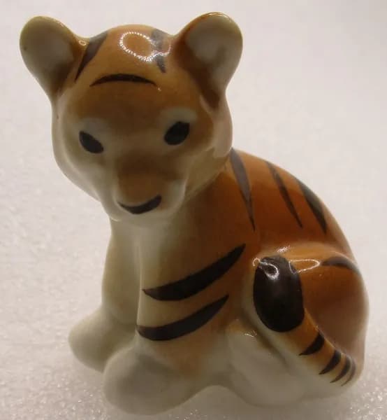 Статуэтка винтажная СССР Тигренок,1960-е гг ЛФЗ