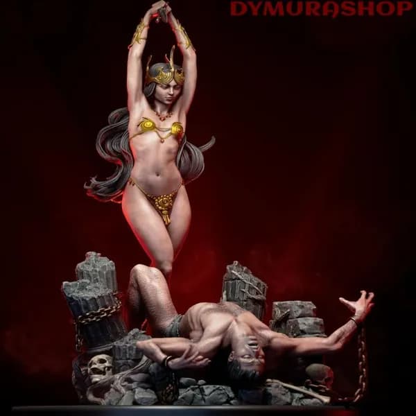 Фигурка Коллекционная Неокрашенная Sorceress Queen 0644 одетая 1/35