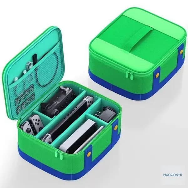 Nintendo Switch Сумка-органайзер для консоли и аксессуаров-Красная Новая модель 2025