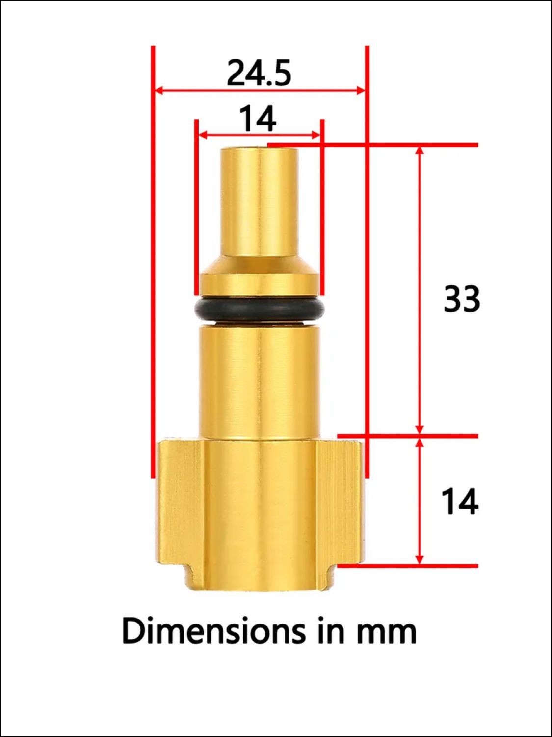 Ниппель для пенной насадки Lavor, Sterwins, 1/4"