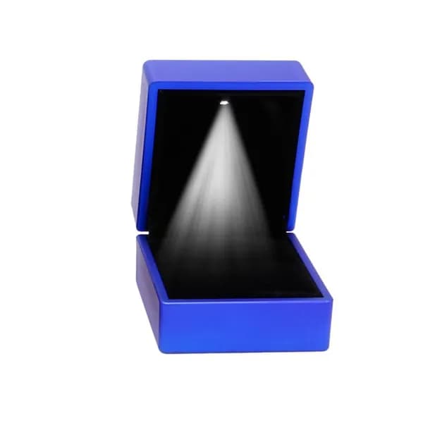 Кольцевая коробка с LED-подсветкой, Синий