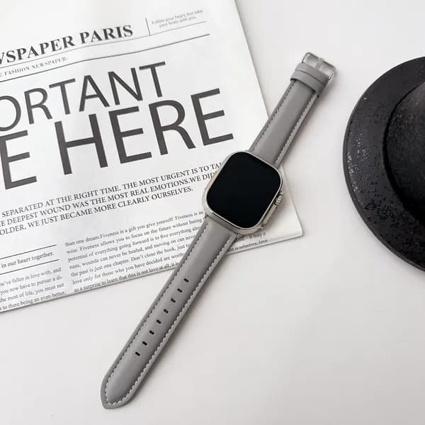 Кожаный ремешок для смарт-часов Apple Watch 38 40 41 42 44 45 46 49 mm, для series 1 2 3 4 5 6 7 8 9 10/SE, Apple Watch Ultra (для эплвотч)