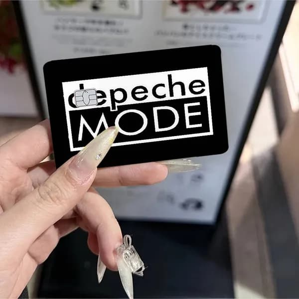 Depeche Mode Депеш Мод Наклейка на банковскую карту, глянцевая противоцарапинная стильная