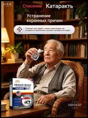 От катаракты и глаукомы, улучшающих зрение, от конъюнктивита.1 шт.