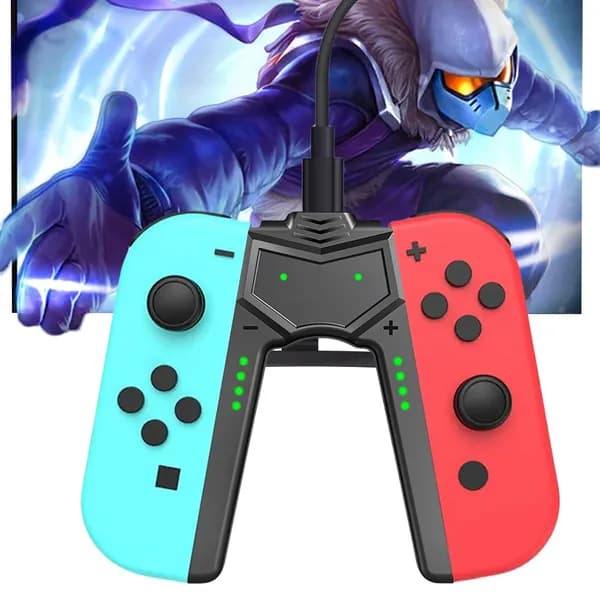 Зарядная ручка для Joy-Con к Nintendo Switch OLED с функцией зарядки во время игры