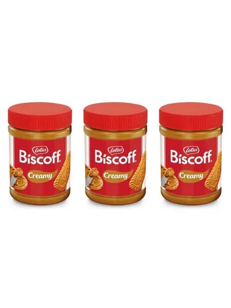 Набор 3 шт х 1,6 кг Lotus Biscoff паста карамельная для всей семьи и кафе (Бельгия), кремовая намазка, насыщенный вкус печенья, на основе карамельного печенья, гладкая текстура, сладкий пряный аромат