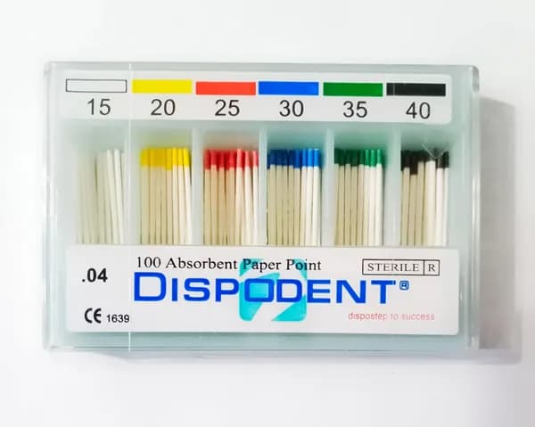 Штифты бумажные 04 №15-40, 100 шт, (Dispodent)