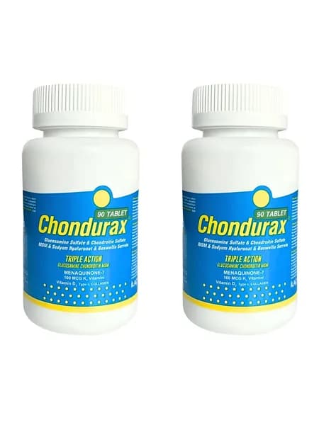 Chondurax Triple Action 90 таблеток для суставов, хрящей и костей (2 шт.)