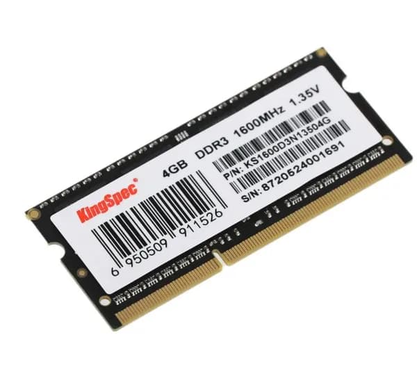 KingSpec Оперативная память KS1600D3N13504G DDR3L, 1600 МГц, 1 x 4 ГБ (KS1600D3N13504G)