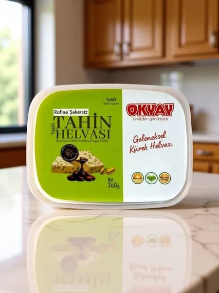 Халва Okyay кунжутная тахинная с фисташками, 360 г