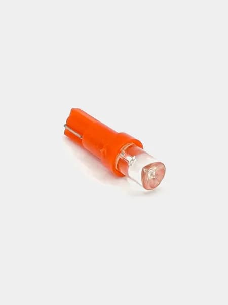 Лампа авто LED T5 5мм 12v 20ма 100гр красн