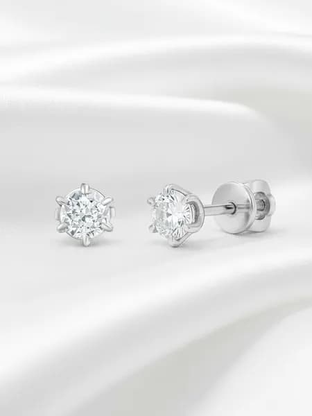Серьги женские серебро 925 Пуссеты Серебро России