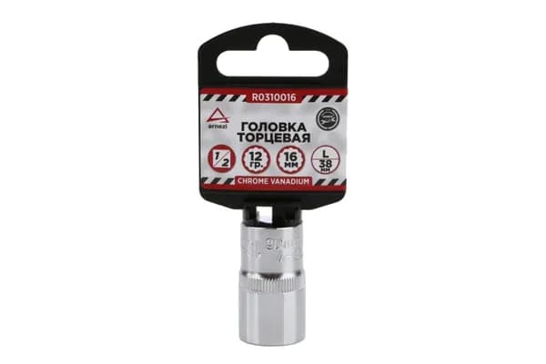 Головка 1/2" 12-И Гр. 16Мм L 38Мм, Arnezi R0310016 (ARNEZI R0310016)