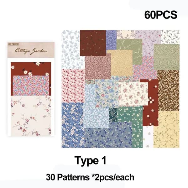 60PCS Скрапбукинг карты