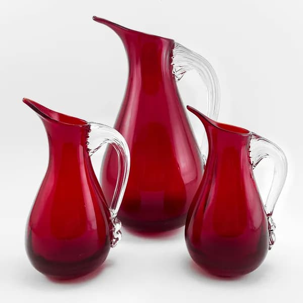 Набор из 3-х кувшинов Precious Drops. Whitefriars, Англия, стекло, ручная работа, 1960 гг.
