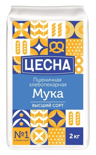 Мука Цесна высший сорт 2 кг