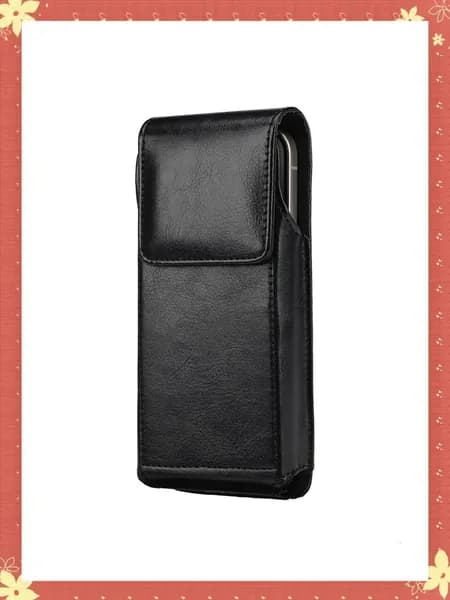 Мягкий удобный поясной чехол для телефона на каждый день, - L - Vertical bag black