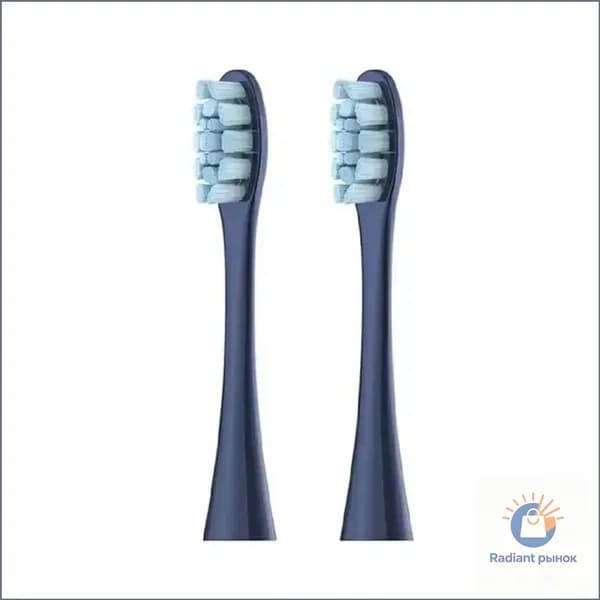 Качественный набор сменных насадок Oclean PW05 2pk Blue применяется для стандартных щеток.