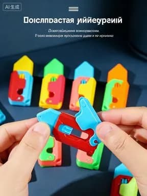 Гравитационный антистресс нож-репа из пластика, безопасная фиджет игрушка для детей и взрослых