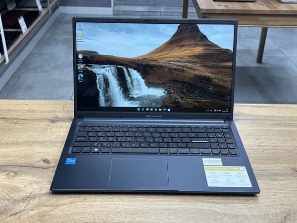 ASUS Ноутбук 15.6", Intel Core i3-1215U, RAM 8 ГБ, SSD 512 ГБ, Intel Iris Xe Graphics, Windows Pro, синий, Русская раскладка