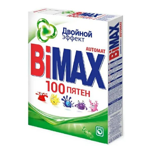 Стиральный порошок Bimax 100 пятен для всех видов тканей 400 г