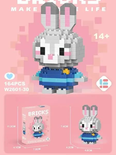 Мини-конструктор, 3D фигурка/игрушка из мультиков,