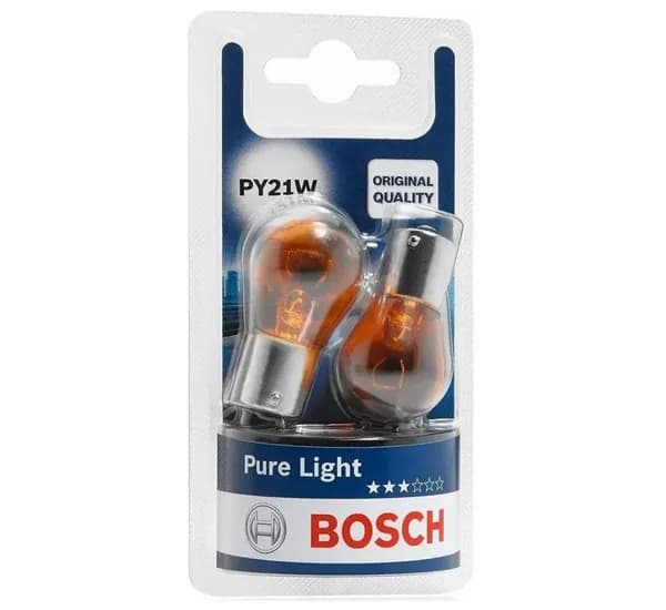 Лампа автомобильная PY21W (блистер 2шт.) Pure Light