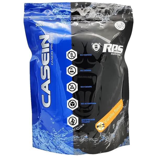 RPS Nutrition Casein Protein - 500 грамм, ваниль (16 порций)