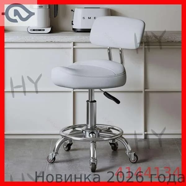 Ортопедический стул, Искусственная кожа, серый, серебристый