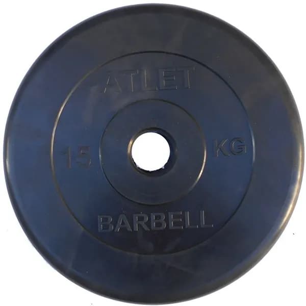 Диск для штанги MB Barbell (31 мм 15 кг), Black