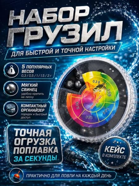 Грузила, набор рыболовный