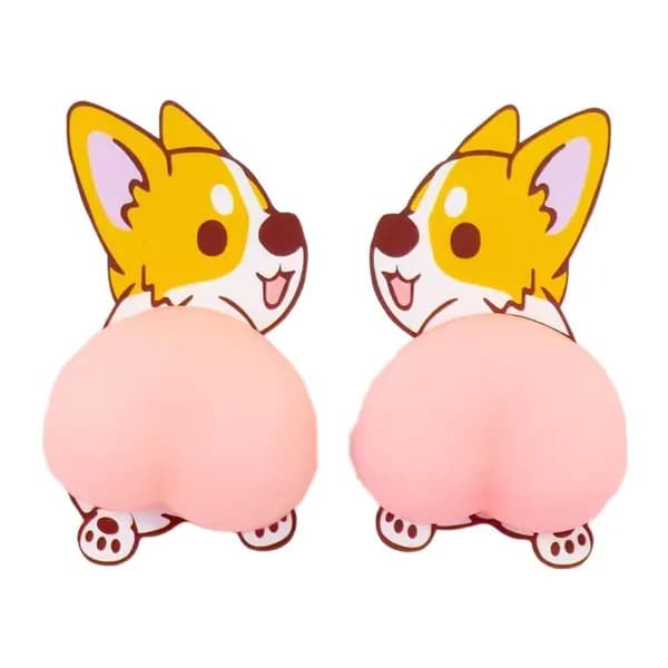 Силиконовые 3D Animal Butt наклейки, Игрушка-антистресс
