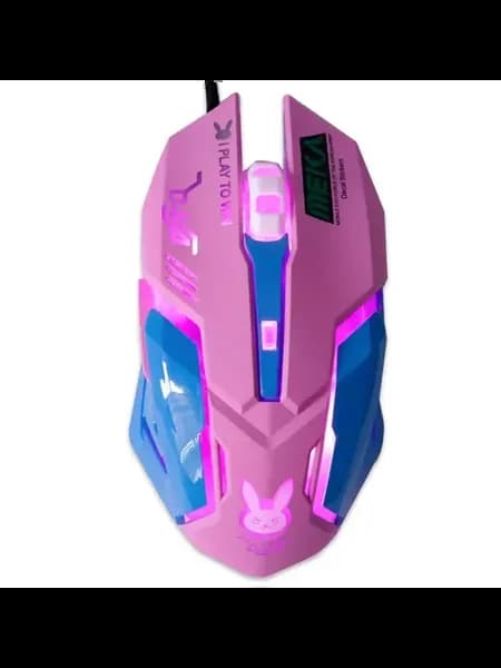 Розовая игровая мышь D.VA Reaper RGB 6 кнопок
