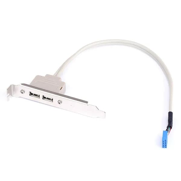 заглушка с интерфейсом USB 2.0, два порта, проводной адаптер для ПК корпуса