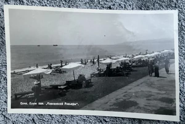 Открытка винтажная СССР город Сочи 1950 год #4