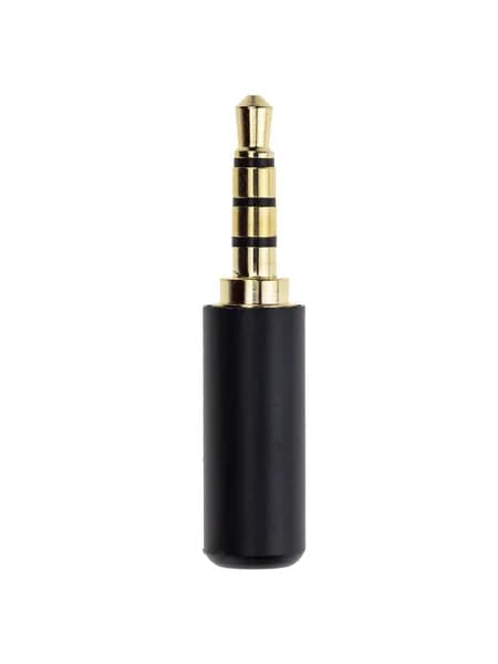 Аудио штекер, коннектор разъем Mini Jack 3.5мм, 4pin (Черный)