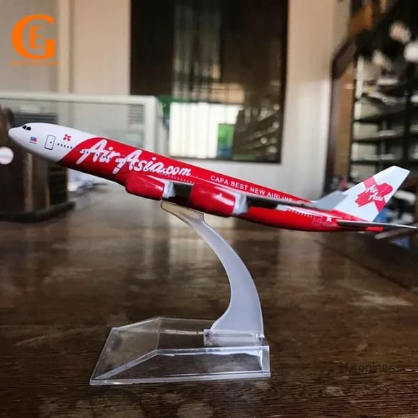 Металлическая Модель Самолета Аэробус 340, Airaisa Азиатские Авиалинии A340