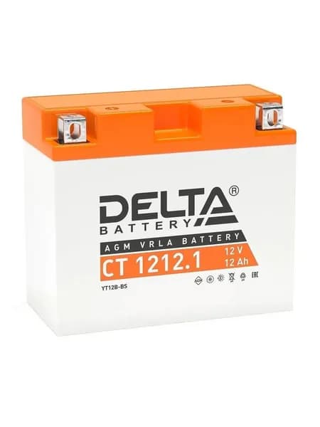 Аккумулятор мотоциклетный Delta CT1212.1 YT12B-BS 12V 12Ah AGM