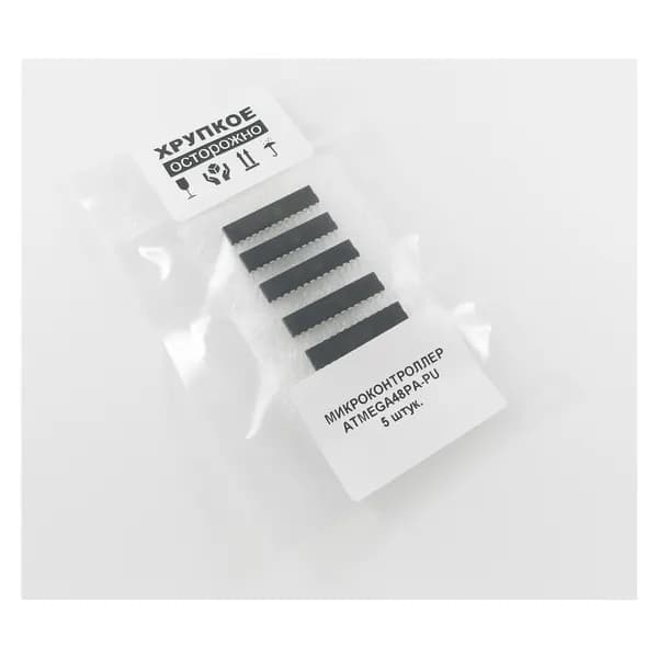 Микроконтроллер ATMEGA48PA-PU, Микроконтроллер 8-бит AVR, DIP28