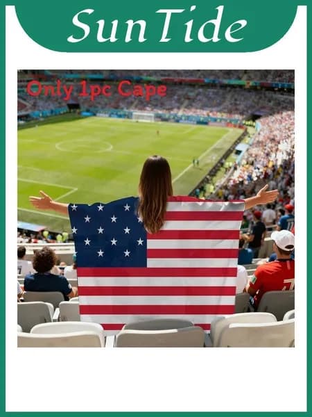 флаг накидка supporter cup футбол глобальный с качественной тканью для спортивных мероприятий и собраний unitedstates