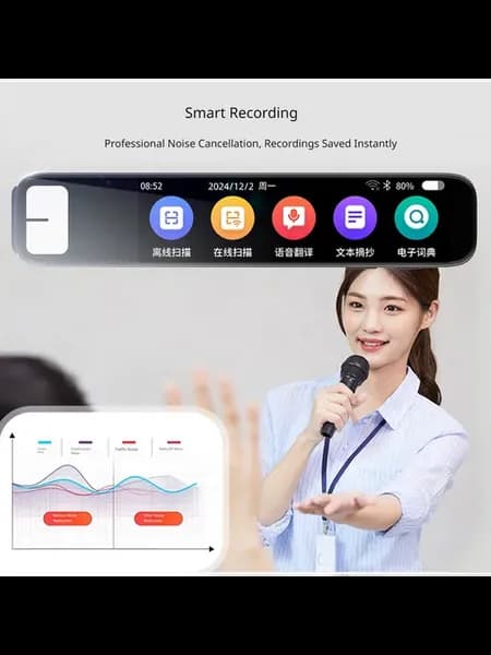 Портативный AI Smart Scan Pen для изучения языков, аудио