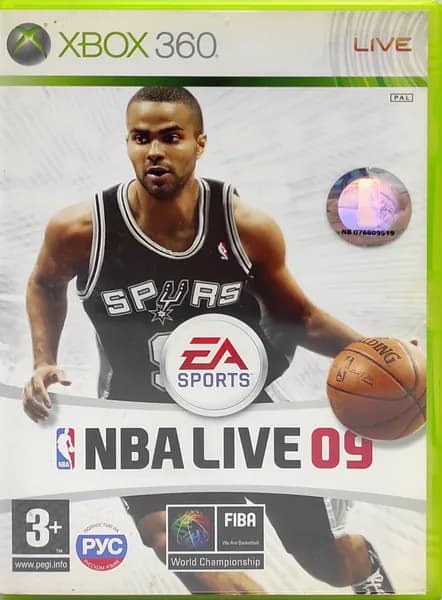 NBA Live 09 Полностью на русском Видеоигра на диске Xbox 360. Товар уцененный