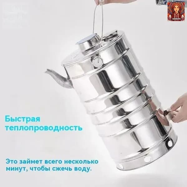 Дровяной чайник бытовой