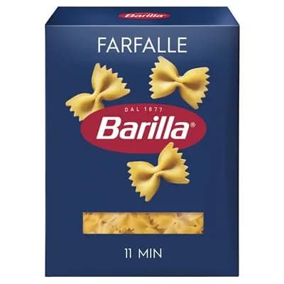 Макароны бантики Barilla Farfalle №65 высший сорт, 400г