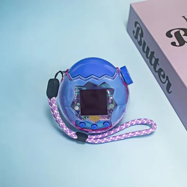 Прозрачный фиолетовый чехол для Tamagotchi Paradise из поликарбоната с полной защитой